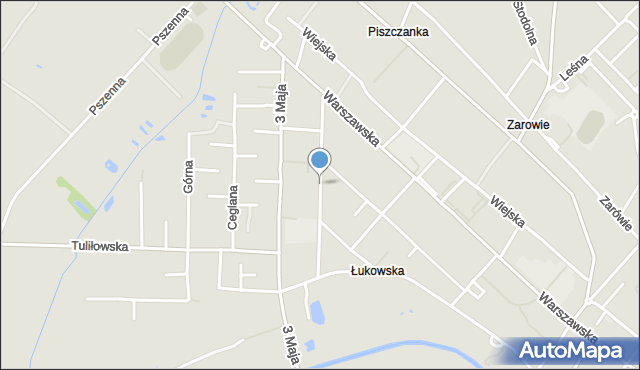 Międzyrzec Podlaski, Czysta, mapa Międzyrzec Podlaski