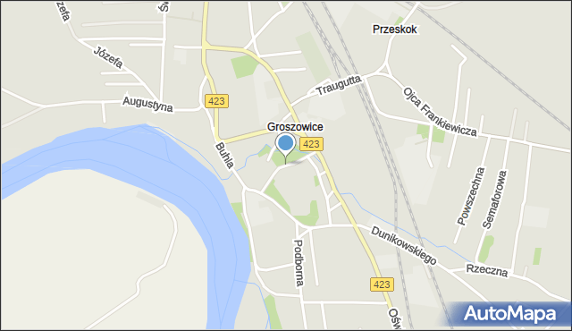 Opole, Czogały Leona, mapa Opola