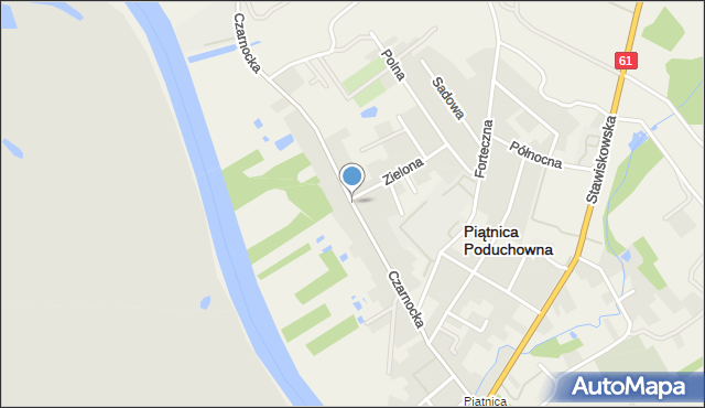 Piątnica Poduchowna, Czarnocka, mapa Piątnica Poduchowna