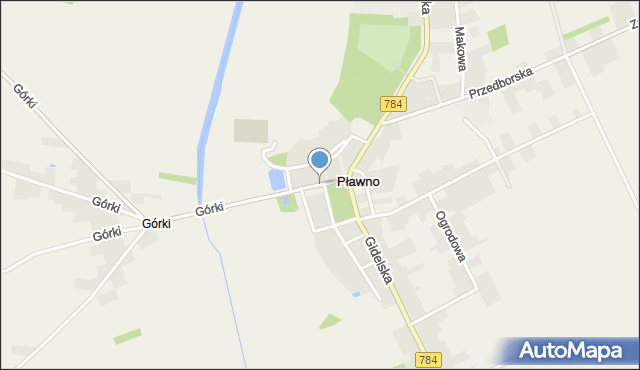 Pławno gmina Gidle, Częstochowska, mapa Pławno gmina Gidle