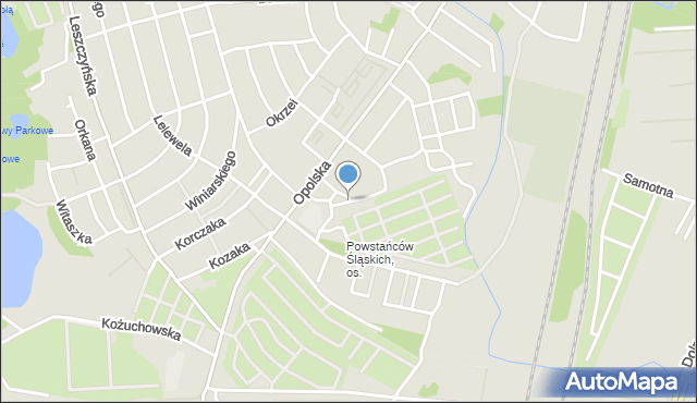 Poznań, Czeladzka, mapa Poznania