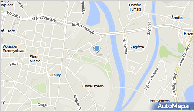 Poznań, Czartoria, mapa Poznania