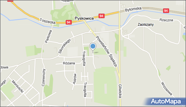 Pyskowice powiat gliwicki, Czyżyków, mapa Pyskowice powiat gliwicki