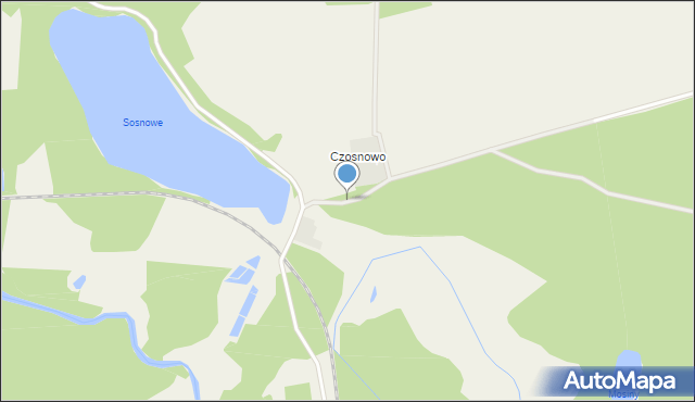 Sąpolno, Czosnowo, mapa Sąpolno