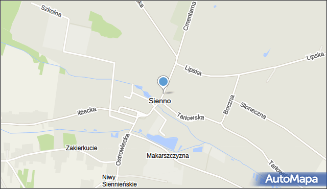 Sienno powiat lipski, Czachowskiego Dionizego, płk., mapa Sienno powiat lipski