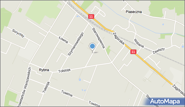 Tarnowskie Góry, Czołgistów, mapa Tarnowskie Góry