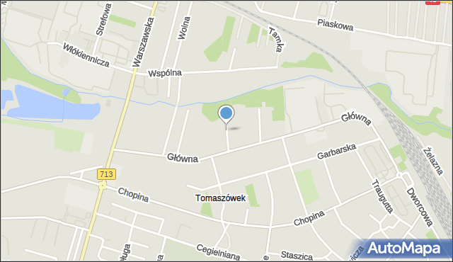 Tomaszów Mazowiecki, Czysta, mapa Tomaszów Mazowiecki