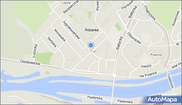 Wrocław, Czeska, mapa Wrocławia