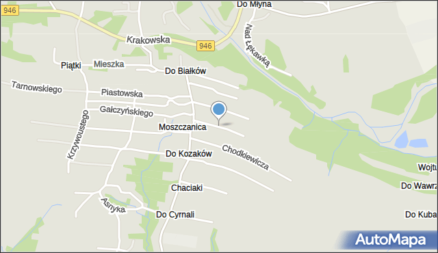 Żywiec, Czarnieckiego Stefana, hetm., mapa Żywiec