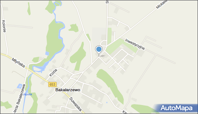 Bakałarzewo, Dawna Osiedle 40-lecia PRL, mapa Bakałarzewo