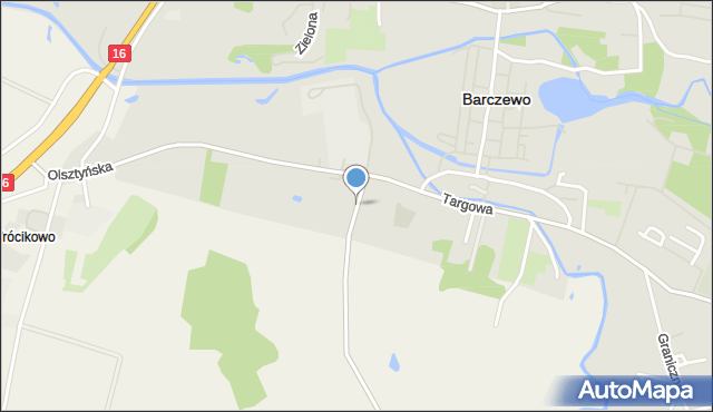 Barczewo, Dawna Żeromskiego Stefana, mapa Barczewo