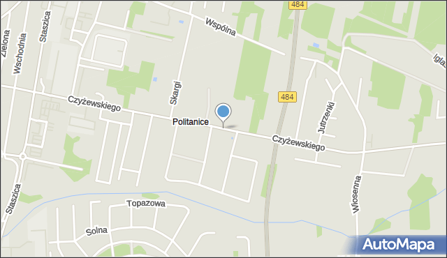 Bełchatów, Dawna Czyżewskiego Ludwika, gen., mapa Bełchatów
