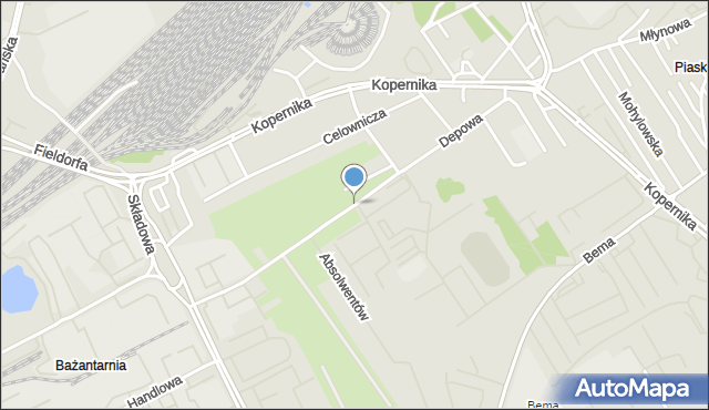 Białystok, Dawna Wojsk Ochrony Pogranicza, mapa Białegostoku