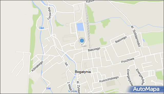 Bogatynia, Daszyńskiego Ignacego, mapa Bogatynia