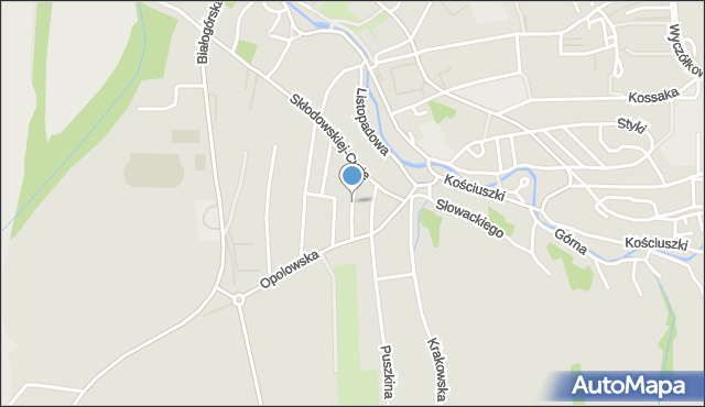 Bogatynia, Dawna Roli-Żymierskiego Michała, gen., mapa Bogatynia