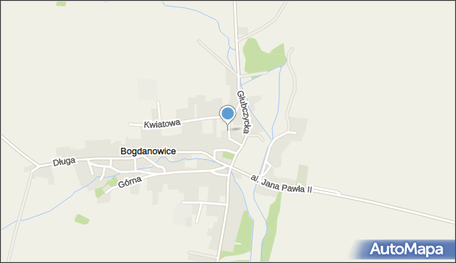 Bogdanowice, Dawna Boczna, mapa Bogdanowice