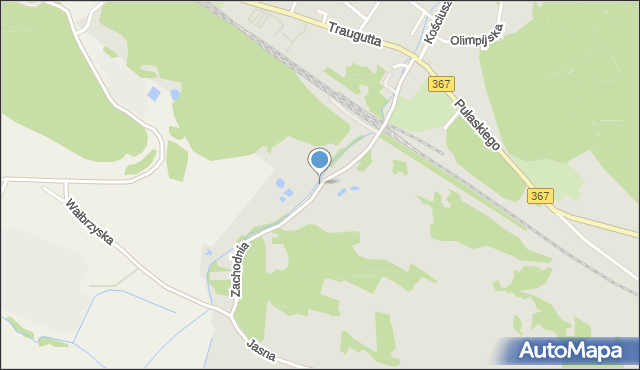Boguszów-Gorce, Dawna Wesołowskiego-Masalskiego, mapa Boguszów-Gorce