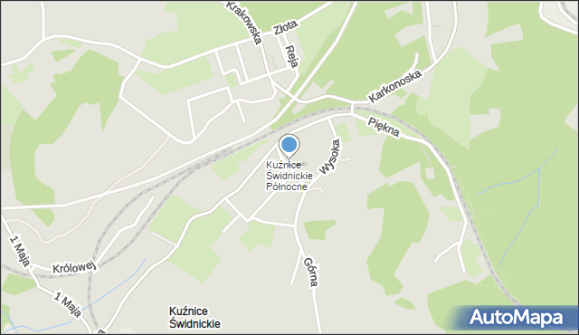 Boguszów-Gorce, Dawna Pstrowskiego Wincentego, mapa Boguszów-Gorce