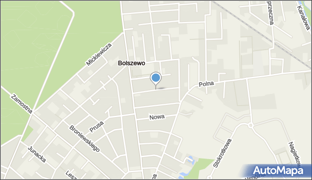 Bolszewo, Dawna Buczka Mariana, mapa Bolszewo