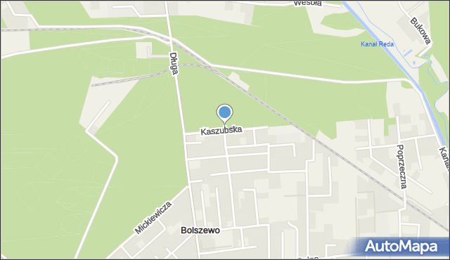 Bolszewo, Dawna Marchlewskiego Juliana, mapa Bolszewo