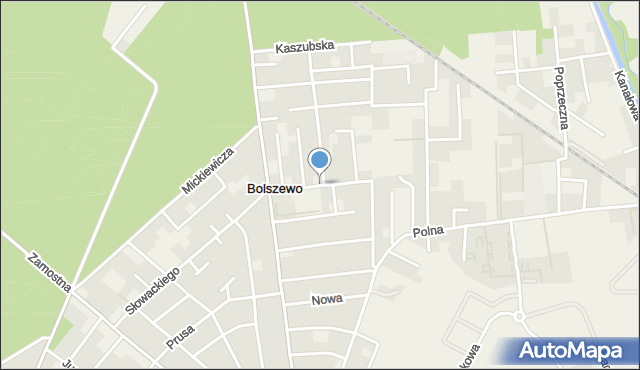 Bolszewo, Dawna Nowotki Marcelego, mapa Bolszewo