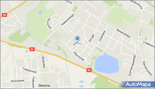 Brzeg, Dąbrowskiej Marii, mapa Brzeg