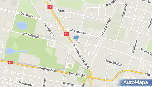 Bytom, Dawna Skwer bł. Matki Teresy z Kalkuty, mapa Bytomia