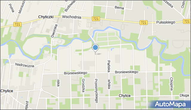 Chylice gmina Piaseczno, Dawna Zubrzyckiego Franciszka, mapa Chylice gmina Piaseczno