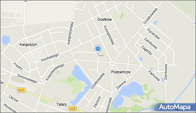 Ciechanów, Dąbrowskiego Jarosława, gen., mapa Ciechanów