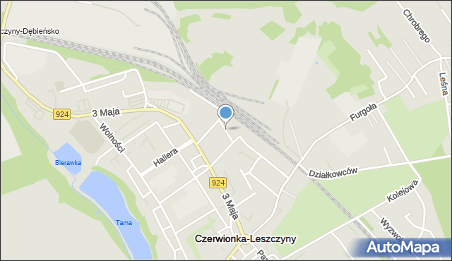 Czerwionka-Leszczyny, Damrota, mapa Czerwionka-Leszczyny