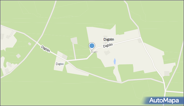 Dąblin, Dąblin, mapa Dąblin