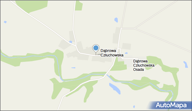 Dąbrowa Człuchowska, Dąbrowa Człuchowska, mapa Dąbrowa Człuchowska