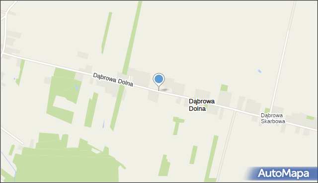 Dąbrowa Dolna gmina Bodzentyn, Dąbrowa Dolna, mapa Dąbrowa Dolna gmina Bodzentyn