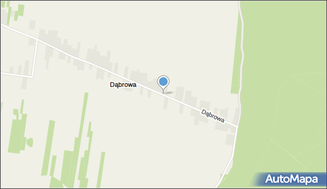 Dąbrowa gmina Annopol, Dąbrowa, mapa Dąbrowa gmina Annopol