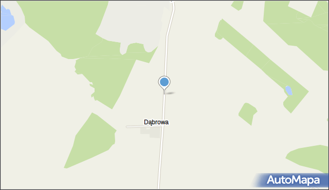 Dąbrowa gmina Dąbrówno, Dąbrowa, mapa Dąbrowa gmina Dąbrówno