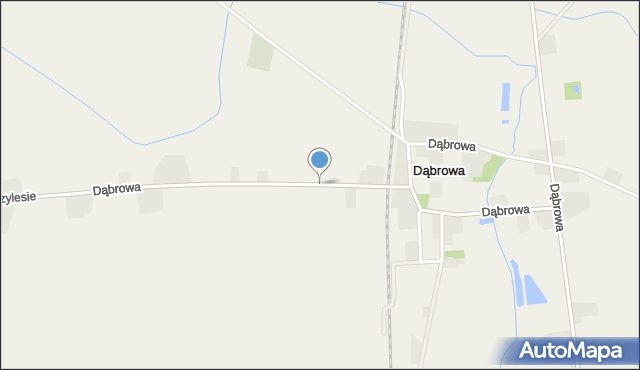 Dąbrowa gmina Damasławek, Dąbrowa, mapa Dąbrowa gmina Damasławek