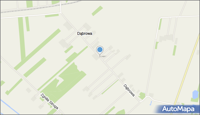 Dąbrowa gmina Milejów, Dąbrowa, mapa Dąbrowa gmina Milejów