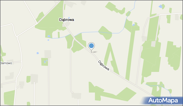 Dąbrowa gmina Nasielsk, Dąbrowa, mapa Dąbrowa gmina Nasielsk