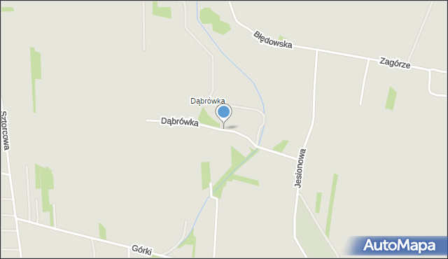 Dąbrowa Górnicza, Dąbrówka, mapa Dąbrowa Górnicza