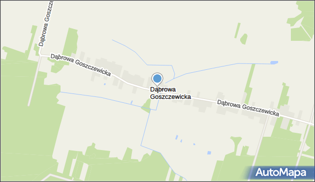 Dąbrowa Goszczewicka, Dąbrowa Goszczewicka, mapa Dąbrowa Goszczewicka