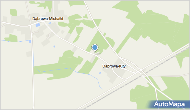 Dąbrowa-Kity, Dąbrowa-Kity, mapa Dąbrowa-Kity