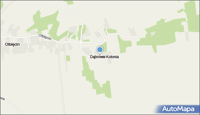 Dąbrowa-Kolonia gmina Trzydnik Duży, Dąbrowa-Kolonia, mapa Dąbrowa-Kolonia gmina Trzydnik Duży