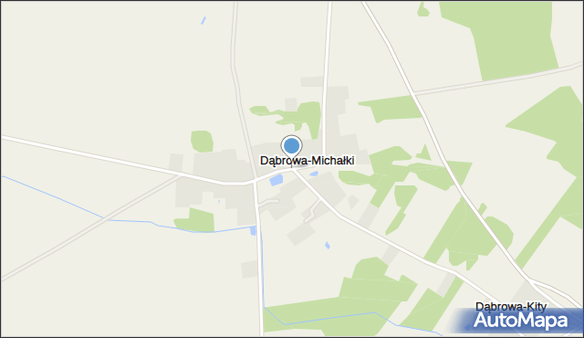 Dąbrowa-Michałki, Dąbrowa-Michałki, mapa Dąbrowa-Michałki