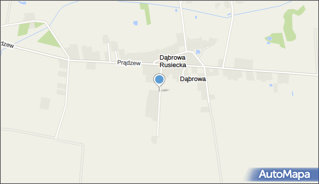 Dąbrowa Rusiecka, Dąbrowa Rusiecka, mapa Dąbrowa Rusiecka