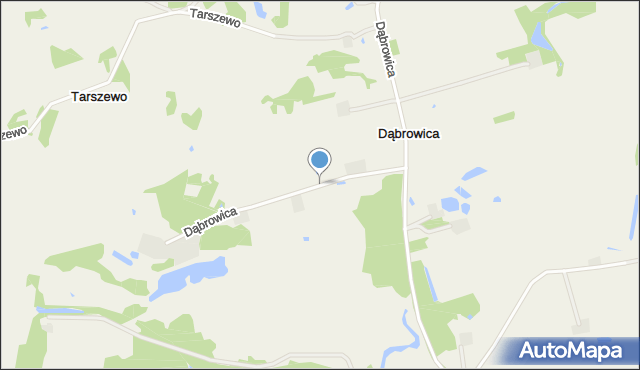 Dąbrowica gmina Rzgów, Dąbrowica, mapa Dąbrowica gmina Rzgów