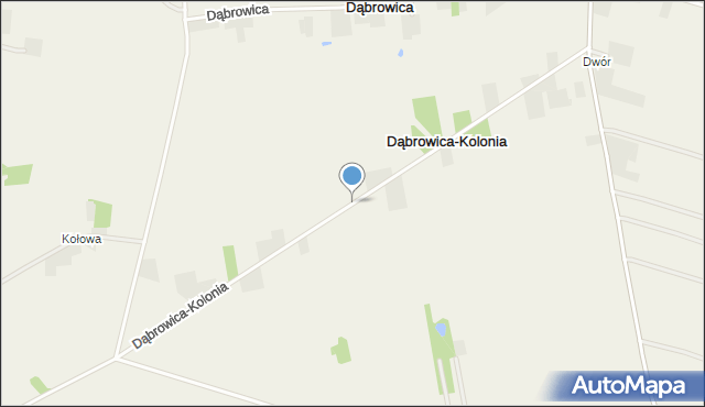 Dąbrowica-Kolonia, Dąbrowica-Kolonia, mapa Dąbrowica-Kolonia