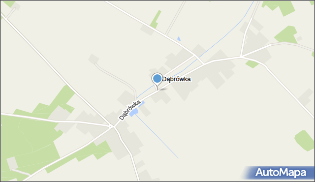 Dąbrówka gmina Czerwonka, Dąbrówka, mapa Dąbrówka gmina Czerwonka