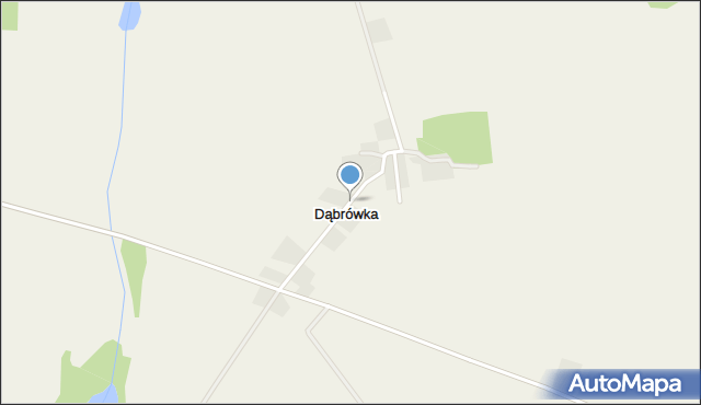 Dąbrówka gmina Damnica, Dąbrówka, mapa Dąbrówka gmina Damnica