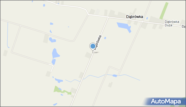 Dąbrówka gmina Gostynin, Dąbrówka, mapa Dąbrówka gmina Gostynin