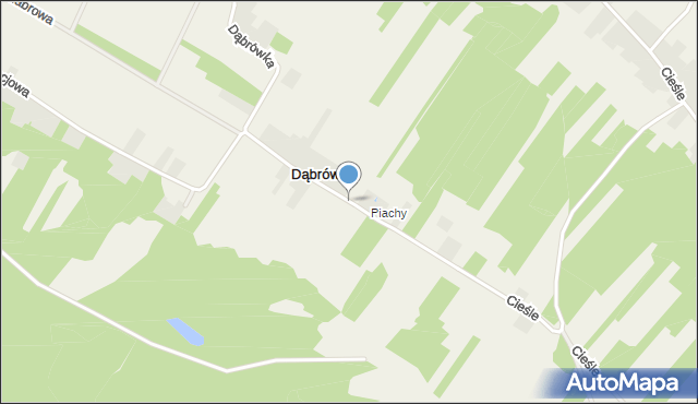 Dąbrówka gmina Krasocin, Dąbrówka, mapa Dąbrówka gmina Krasocin